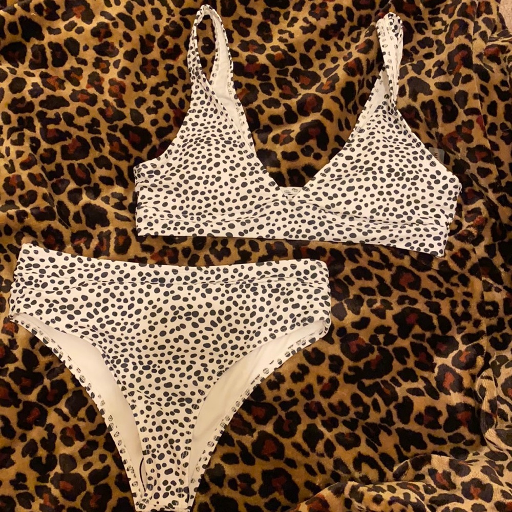 SHEIN spotted swimsuit